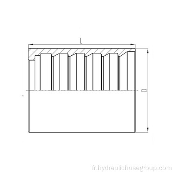 Embout de tuyau hydraulique 00400